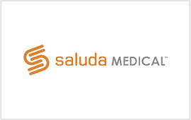 A logo of saluda medical